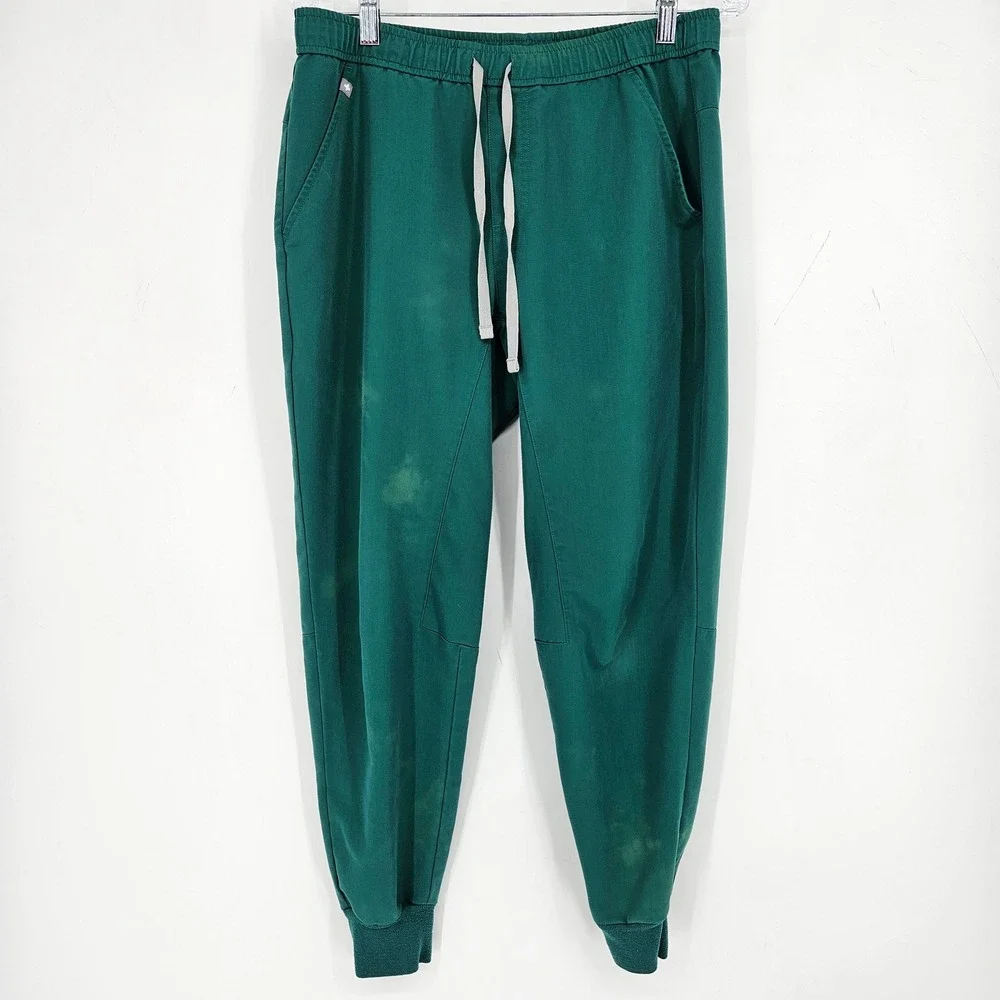Figs Scrub Pants Mens Medium Short Tansen Jogger Nurses Healthcare Hunter Green